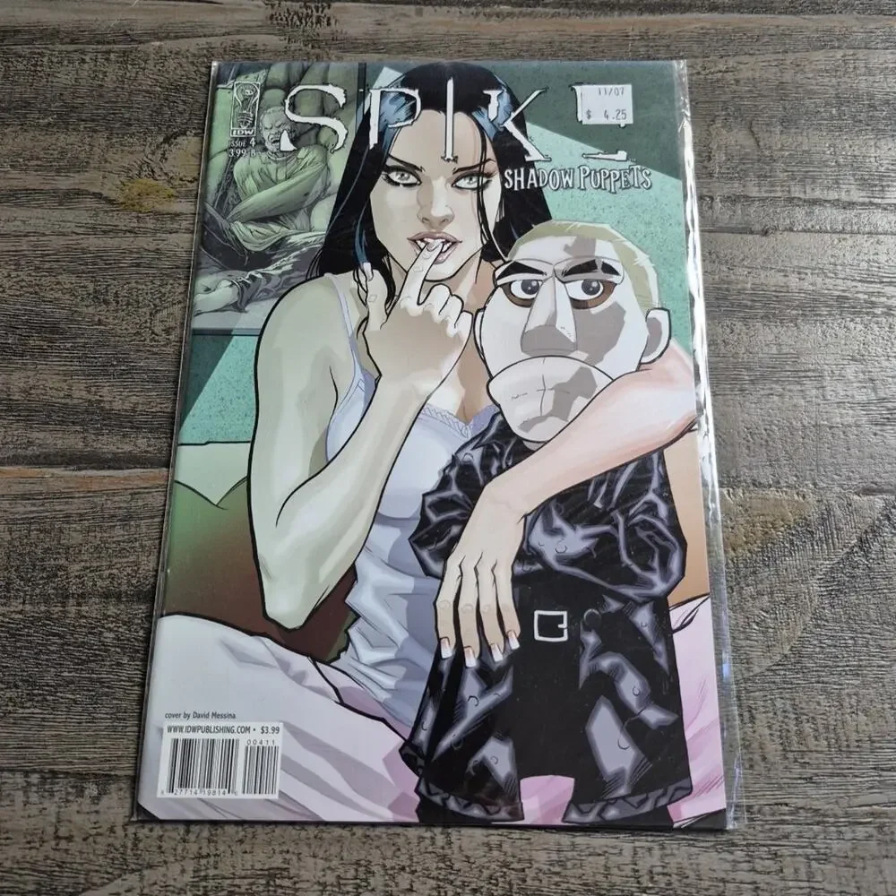 Spike Shadow Puppets #4 Comic Book 2007 IDW Publishing Buffy Variant B